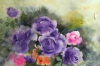 Sadia Arif, 14 x 21 Inch, Water Color on Paper,  Floral Painting, AC-SAD-006